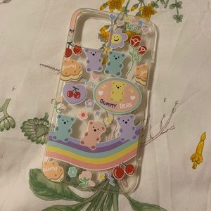 iPhone 12 max phone cover phone case cute bear pastel gummy bear NEW rainbow